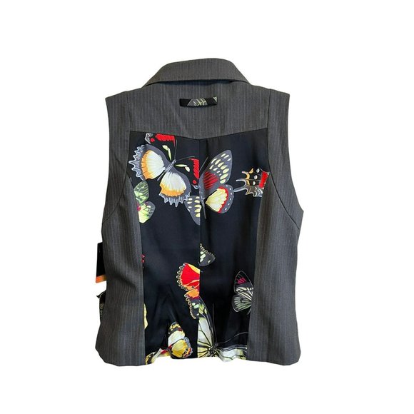 2OH Threads Ladies Butterfly Military Vest Size Medium Retail $210 - Picture 1 of 8